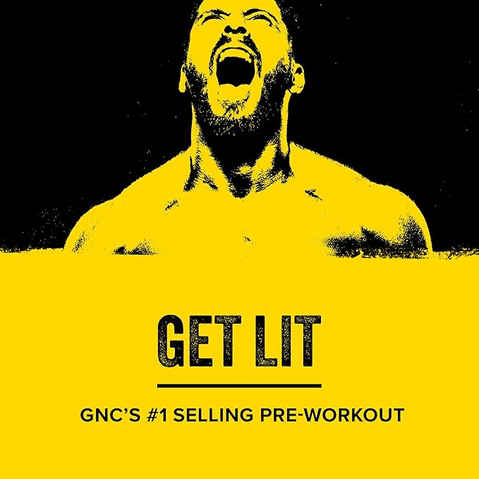 BEYOND RAW LIT PreWorkout Powder Supplement for Men and Women, Energy, Focus, Endurance, Pumps, Nitric Oxide Boost, 250mg Caffeine, Creatine, Beta Alanine, Blue Raspberry 30 Servings
